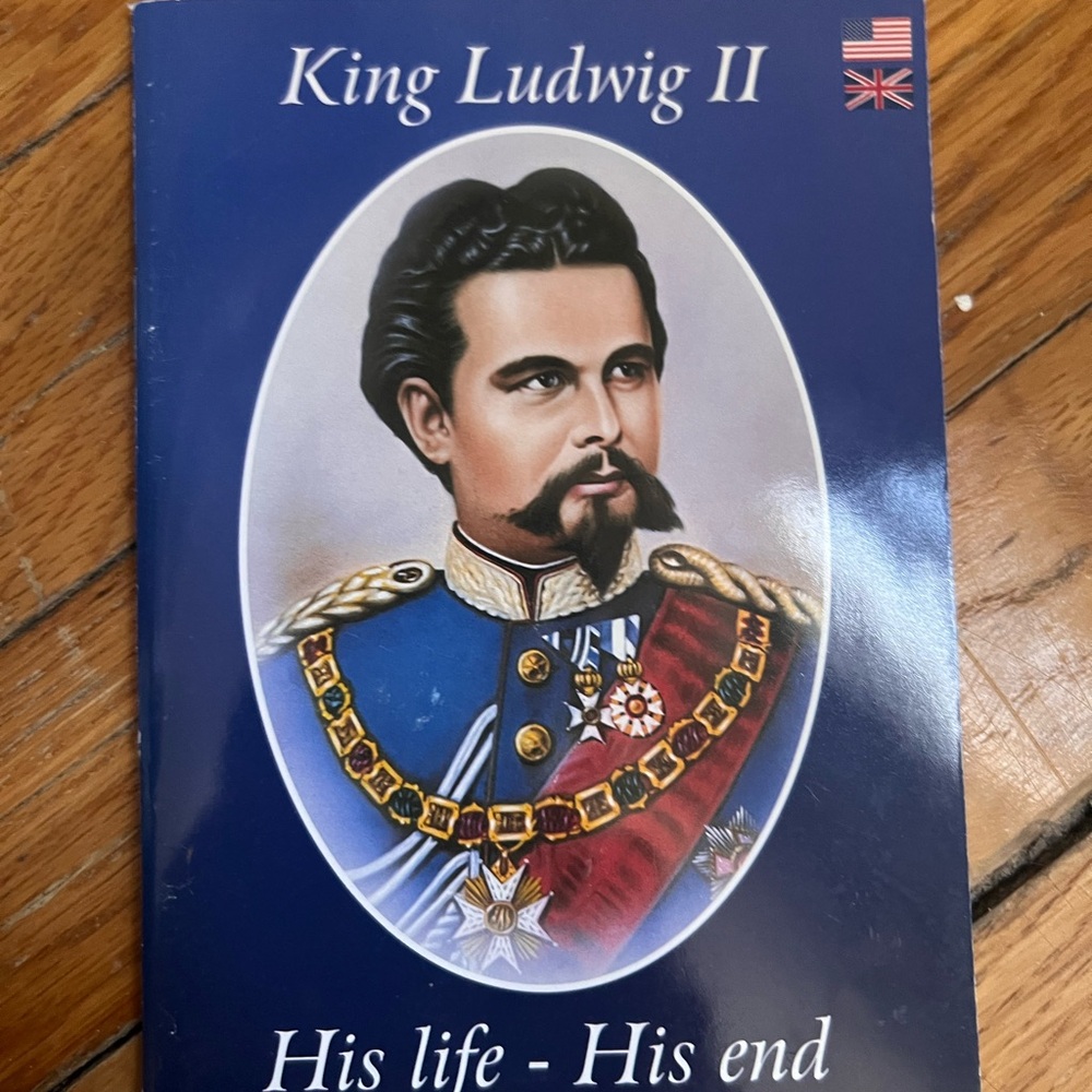 King Ludwig II Decorative Booklet - Blue Cover with Portrait
